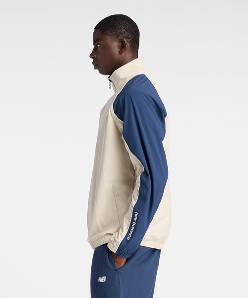 NEW BALANCE(ニューバランス)の「ウーブントラックジャケット 裏トリコット起毛(ジャージ・メンズ・グレイッシュベージュ/ネイビー/ブラック・MEDIUM/LARGE/SMALL/X-LARGE/XX-LARGE)」の20枚目の写真