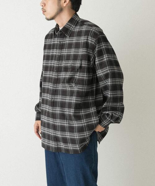 EKAL（エカル）の「レイクウッドチェックシャツ（シャツ/ブラウス・メンズ・ブラック/ブラウン・LARGE/MEDIUM）」の4枚目の写真