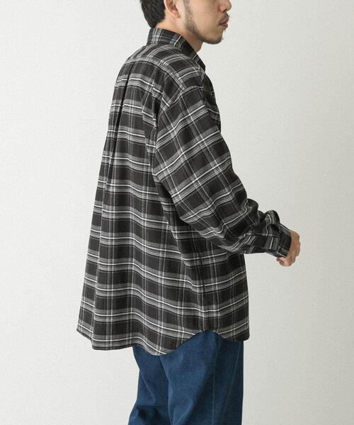 EKAL（エカル）の「レイクウッドチェックシャツ（シャツ/ブラウス・メンズ・ブラック/ブラウン・LARGE/MEDIUM）」の5枚目の写真