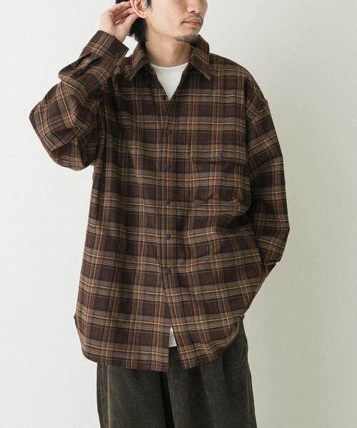 EKAL（エカル）の「レイクウッドチェックシャツ（シャツ/ブラウス・メンズ・ブラック/ブラウン・LARGE/MEDIUM）」の17枚目の写真