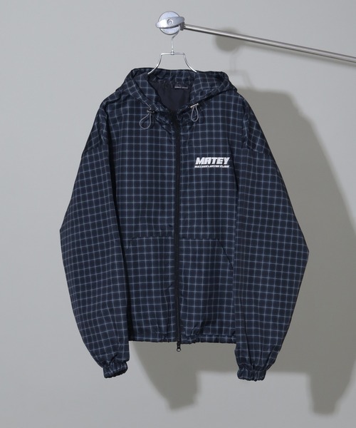 Art re A select（アトリエセレクト）の「チェックフードブルゾン（ブルゾン・メンズ・ブラック/ネイビー/レッド/ブラウン・M/L）」の5枚目の写真