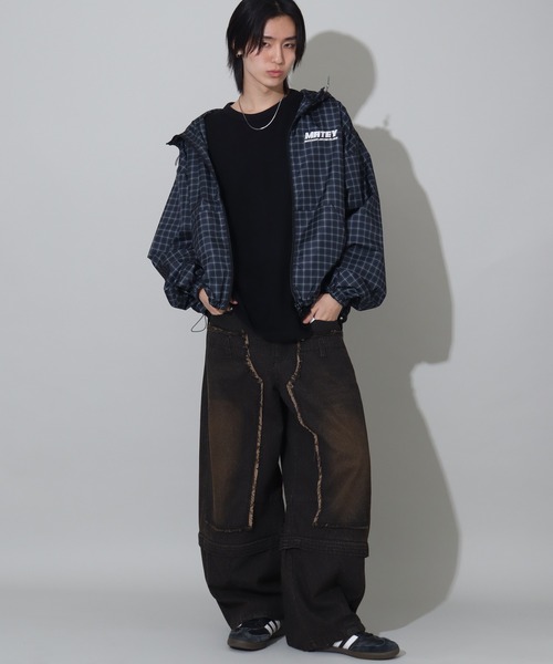 チェックフードブルゾン（ブルゾン）｜Art re A select（アトリエ