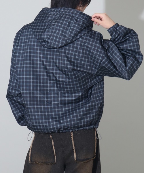 Art re A select（アトリエセレクト）の「チェックフードブルゾン（ブルゾン・メンズ・ブラック/ネイビー/レッド/ブラウン・M/L）」の10枚目の写真