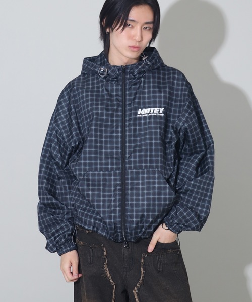 Art re A select（アトリエセレクト）の「チェックフードブルゾン（ブルゾン・メンズ・ブラック/ネイビー/レッド/ブラウン・M/L）」の7枚目の写真
