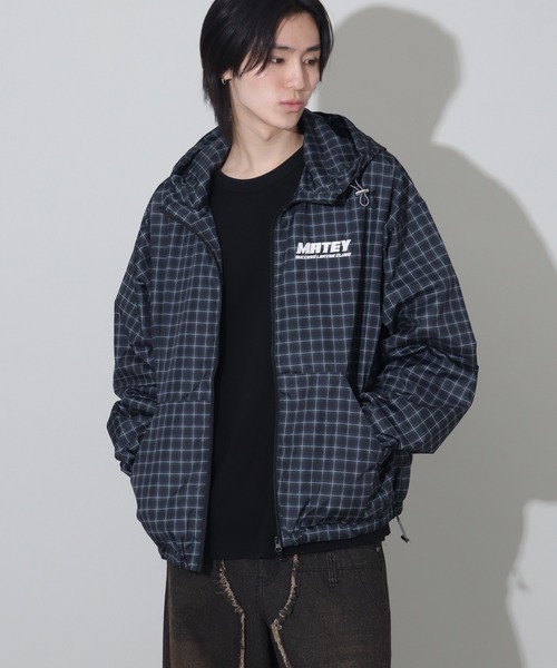 Art re A select（アトリエセレクト）の「チェックフードブルゾン（ブルゾン・メンズ・ブラック/ネイビー/レッド/ブラウン・M/L）」の9枚目の写真