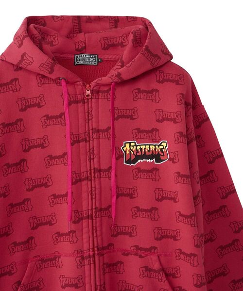 HYSTERICGLAMOUR ロゴ ジャケット グレー ピンク HYSTERICGLAMOUR ロゴ ジャケット グレー ピンク