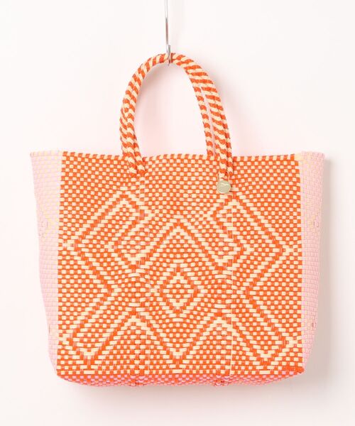 Letra（レトラ）の「【Ｌｅｔｒａ】ＭＥＲＣＡＤＯ　ＢＡＧ　ＣＡＮＧＲＥＪＯ（かごバッグ・レディース・イエロー/オレンジ・SMALL）」の2枚目の写真