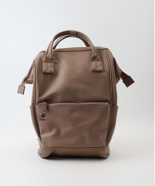 anello（アネロ）の「anello RE:レトロ 口金リュックR（バックパック/リュック・レディース・ネイビー/キャメル/ブラック/アイボリー/グレー/グレイッシュベージュ・FREE）」の22枚目の写真