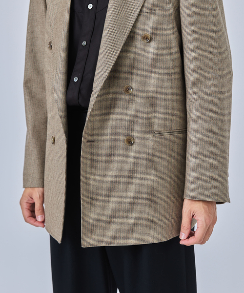 【極美品】クチュールドアダム テーラードジャケット ダブル ガンクラブチェック COUTURE D'ADAM (クチュール ド アダム) Gunclubcheck