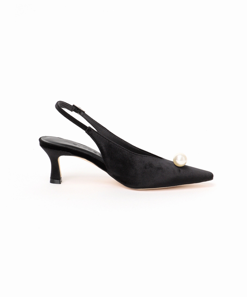 LE TALON(ルタロン)の「《WEB限定》SAKURA SAIGA×Le decore / ル デコレ lady slingback(パンプス・レディース・ブラック×ブラック/スミクロ/ブルー系その他・22cm/22.5cm/23cm/23.5cm/24cm/24.5cm/25cm)」の7枚目の写真