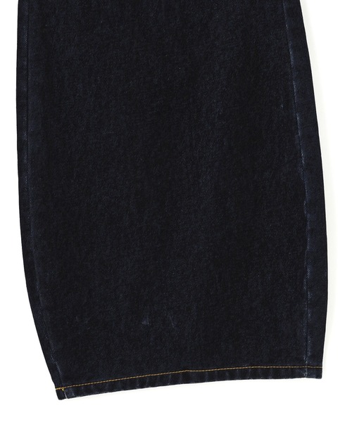 X-girl(エックスガール)の「FLOCKED DENIM FLARE PANTS(デニムパンツ・レディース・ブラック/インディゴブルー・S/M)」の15枚目の写真