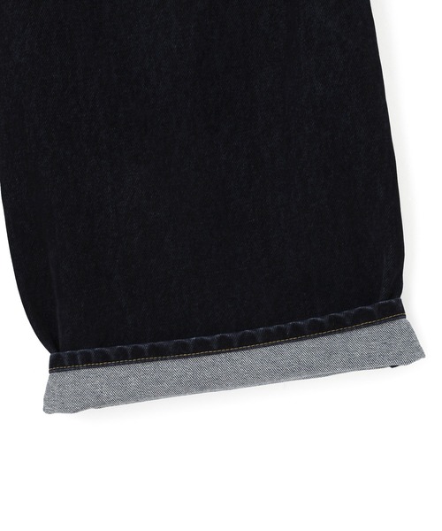 X-girl(エックスガール)の「FLOCKED DENIM FLARE PANTS(デニムパンツ・レディース・ブラック/インディゴブルー・S/M)」の16枚目の写真