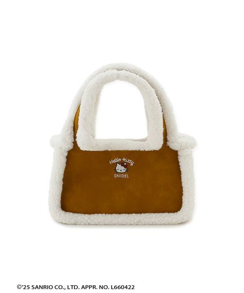 SNIDEL（スナイデル）の「【HELLO KITTY】バッグ（ハンドバッグ・レディース・ライトブルー/ブラック/キャメル/ミント/ピンクベージュ・F）」の6枚目の写真