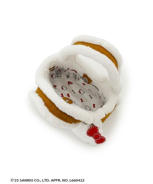 SNIDEL（スナイデル）の「【HELLO KITTY】バッグ（ハンドバッグ・レディース・ライトブルー/ブラック/キャメル/ミント/ピンクベージュ・F）」の8枚目の写真