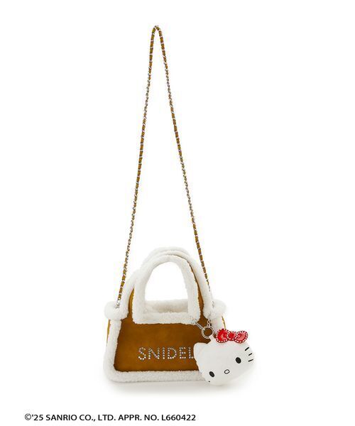 SNIDEL（スナイデル）の「【HELLO KITTY】バッグ（ハンドバッグ・レディース・ライトブルー/ブラック/キャメル/ミント/ピンクベージュ・F）」の10枚目の写真