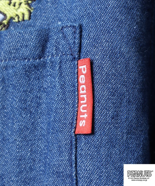 PEANUTS(ピーナッツ)の「PEANUTS 刺繍デニム長袖シャツ(シャツ/ブラウス・メンズ・ネイビー系1/ネイビー系/ブルー系1/ブルー系・M/LL/L)」の16枚目の写真