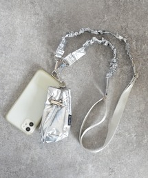 ALTROSE | スマホストラップ 巾着ポーチ付 スマホショルダー スマホ ストラップ クシュクシュ(スマホグッズ)