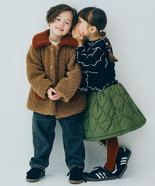 p.premier（ピードットプルミエ）の「【ジュニア対応】メニィメロウ&リボントレーナー（スウェット・キッズ・グレー/ブラック/サーモンピンク・80/90/100/110/120/130/140）」の5枚目の写真