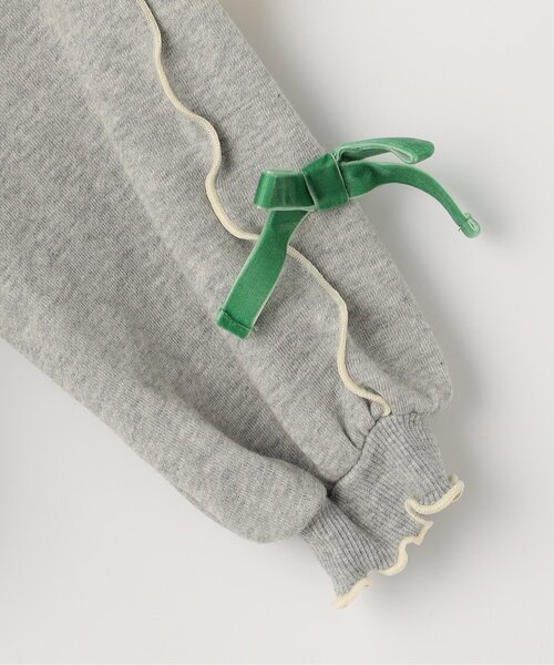 p.premier（ピードットプルミエ）の「【ジュニア対応】メニィメロウ&リボントレーナー（スウェット・キッズ・グレー/ブラック/サーモンピンク・80/90/100/110/120/130/140）」の22枚目の写真