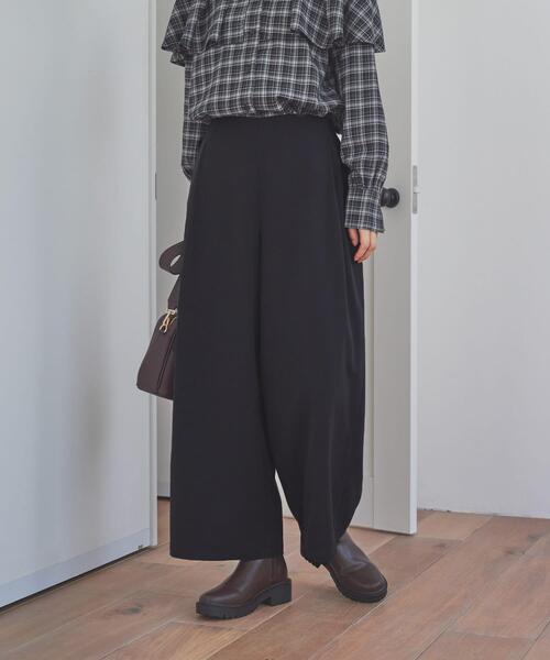 セール】『仁村紗和さん着用』『UR TECH』完声9分丈ワイドパンツ