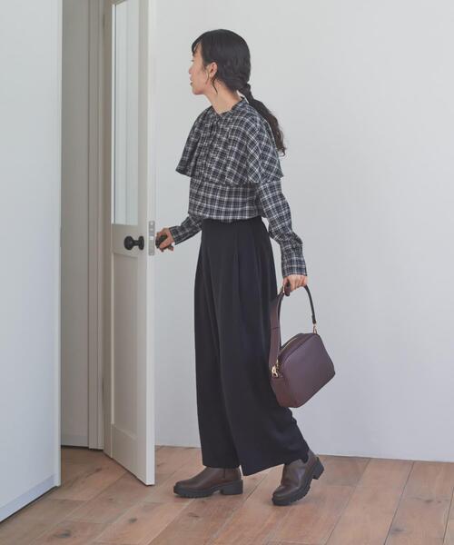 セール】『仁村紗和さん着用』『UR TECH』完声9分丈ワイドパンツ