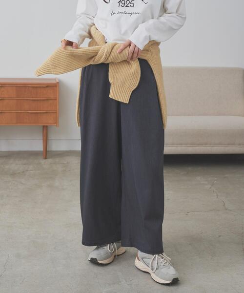 URBAN RESEARCH DOORS(アーバンリサーチドアーズ)の「『仁村紗和さん着用』『UR TECH』完声9分丈ワイドパンツ(その他パンツ・レディース・ネイビー/チャコールグレー・SMALL/MEDIUM)」の16枚目の写真