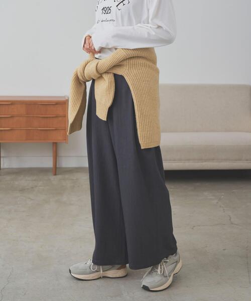 URBAN RESEARCH DOORS(アーバンリサーチドアーズ)の「『仁村紗和さん着用』『UR TECH』完声9分丈ワイドパンツ(その他パンツ・レディース・ネイビー/チャコールグレー・SMALL/MEDIUM)」の17枚目の写真