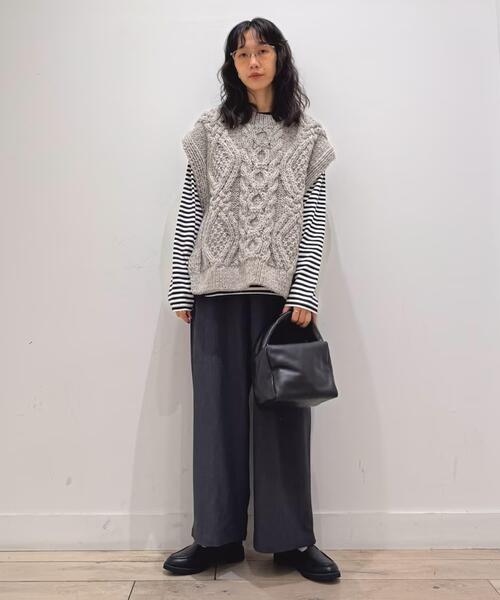 セール】『仁村紗和さん着用』『UR TECH』完声9分丈ワイドパンツ