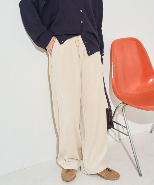 セール】限定展開 カット ベロア ライン ワイド パンツ（その他パンツ