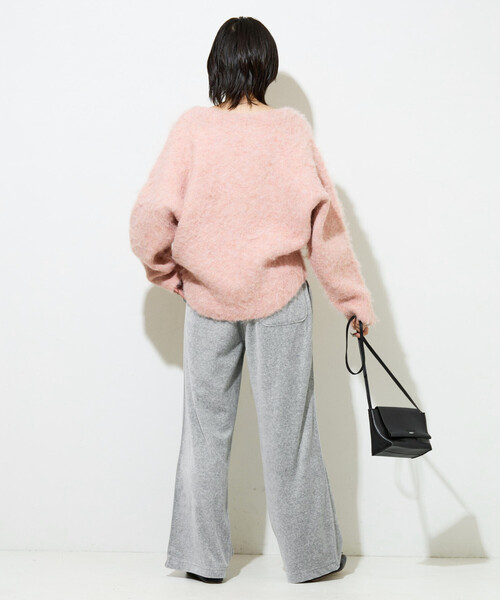 FREAK'S STORE（フリークスストア）の「限定展開　カット ベロア ライン ワイド パンツ（その他パンツ・レディース・ブラウン/ブラック/ナチュラル/ブルー/ライトグレー/ピンク・SMALL/MEDIUM）」の13枚目の写真