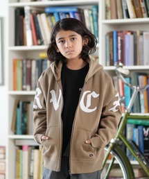 RVCA（ルーカ）の「RVCA/ルーカ ジップアップ パーカー キッズ スウェット フーディー ロゴ 裏起毛 BF046-004（パーカー）」