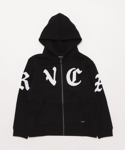 RVCA(ルーカ)の「RVCA/ルーカ ジップアップ パーカー キッズ スウェット フーディー ロゴ 裏起毛 BF046-004(パーカー・キッズ・ブラック/ベージュ・130cm/140cm/150cm/160cm)」の17枚目の写真