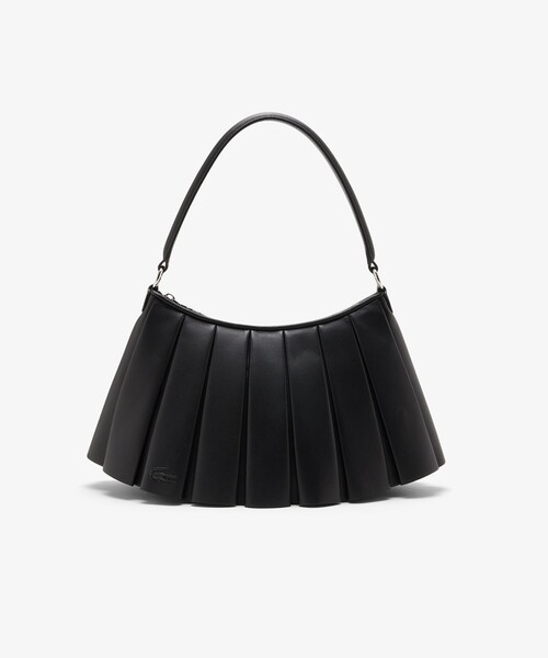 LACOSTE(ラコステ)の「LENGLEN レザープリーツショルダーバッグ(ハンドバッグ・レディース・モカ/ブラック/ナチュラル・FREE)」の21枚目の写真