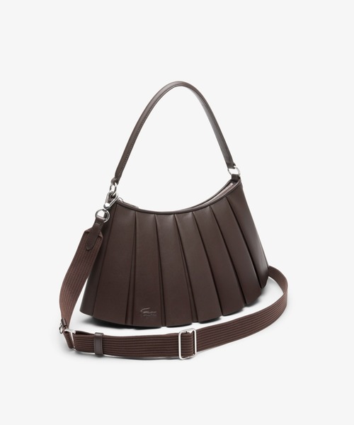 LENGLEN レザープリーツショルダーバッグ（ショルダーバッグ