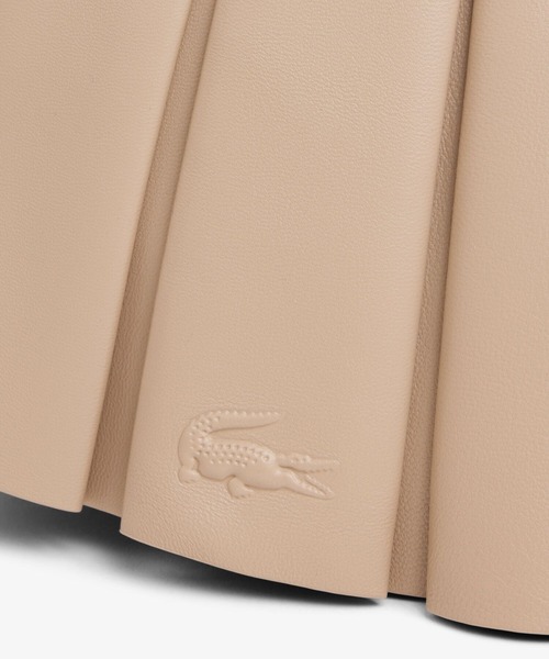 LACOSTE(ラコステ)の「LENGLEN レザープリーツショルダーバッグ(ハンドバッグ・レディース・モカ/ブラック/ナチュラル・FREE)」の19枚目の写真