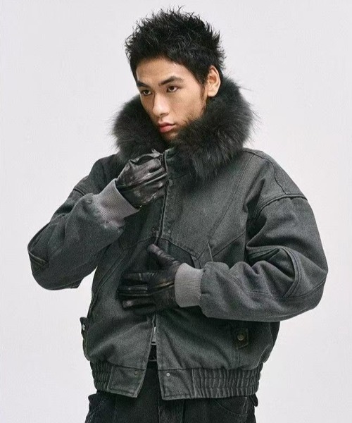 NeonBlanc jacket foodie ファー フード付き NeonBlanc jacket foodie ファー フード付き フーディーファーコート