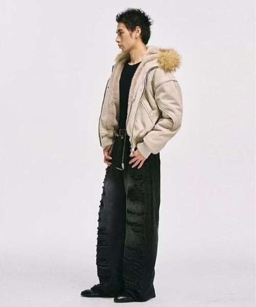 ドルガバ 【セール】ベスト【超レア】ファー×デニム ファーフード メンズ DOLCE&GABBANA（Gジャン/デニムジャケット）のフリマアイテム一覧