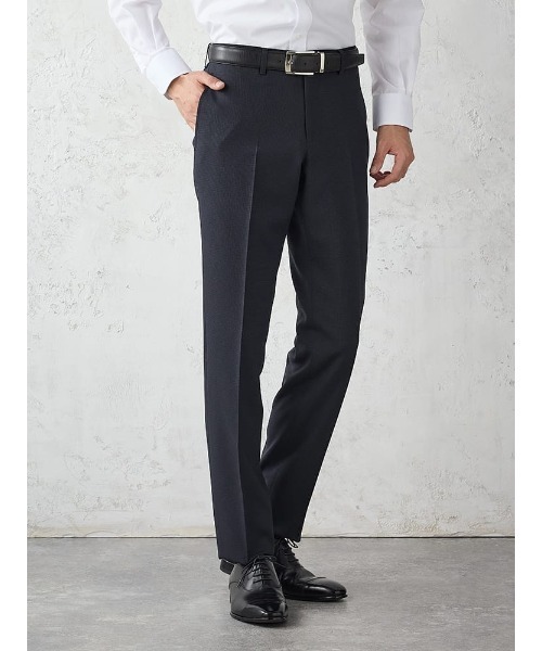 Perfect Suit FActory(パーフェクトスーツファクトリー)の「《WASH SUIT》WEB限定スーツ【洗える/4WAYストレッチ】織柄 ネイビー(スーツセット・メンズ・ネイビー・BB5/BB6/AB5/A4/AB7/BB7/A7/Y4/AB8/BB4/BB8/AB4/AB6/A5/A6/Y7/Y6/Y5/A8/Y8)」の5枚目の写真