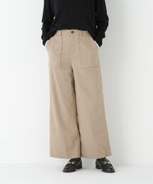 ◆シルクネップツイルツィードベイカーセミワイドパンツ