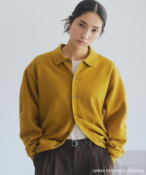 URBAN RESEARCH DOORS(アーバンリサーチドアーズ)の「『XLサイズ/WEB限定/仁村紗和さん着用』『UR TECH 200日ニット』シャツ カーディガン(カーディガン/ボレロ・メンズ・チャコールグレー/ブラウン/イエロー系その他/グリーン系その他/ライトグレー・MEDIUM/LARGE/X-LARGE)」の21枚目の写真