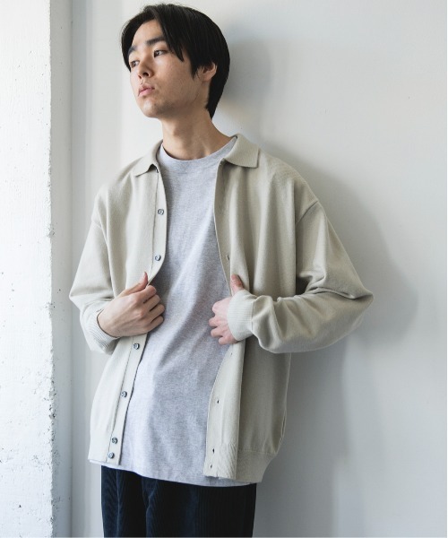 URBAN RESEARCH DOORS(アーバンリサーチドアーズ)の「『XLサイズ/WEB限定/仁村紗和さん着用』『UR TECH 200日ニット』シャツ カーディガン(カーディガン/ボレロ・メンズ・チャコールグレー/ブラウン/イエロー系その他/グリーン系その他/ライトグレー・MEDIUM/LARGE/X-LARGE)」の20枚目の写真