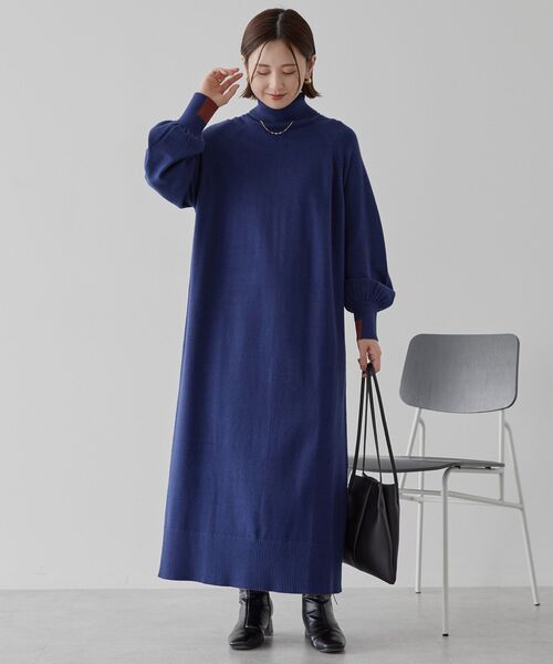 バイパチモックネックニットワンピース（ワンピース）｜AMERICAN HOLIC