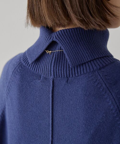 AMERICAN HOLIC（アメリカンホリック）の「バイパチモックネックニットワンピース（ワンピース・レディース・ブラック/杢グレー/ネイビー・M/L）」の20枚目の写真