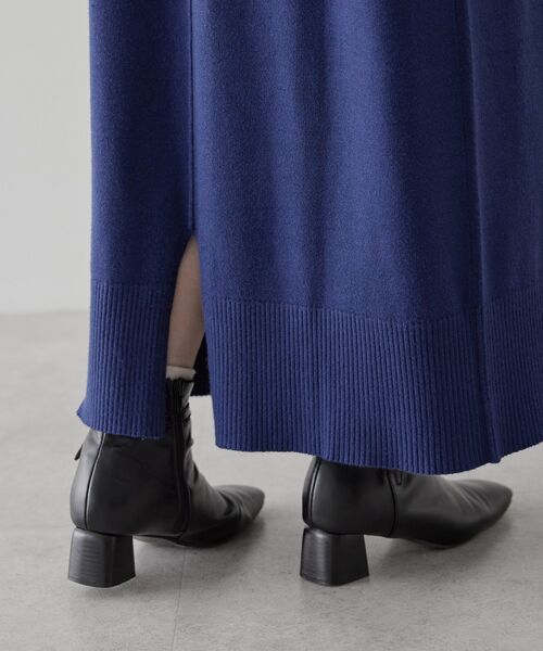 AMERICAN HOLIC（アメリカンホリック）の「バイパチモックネックニットワンピース（ワンピース・レディース・ブラック/杢グレー/ネイビー・M/L）」の21枚目の写真