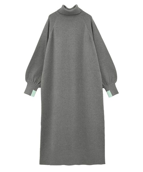 BEARDSLEY モックネック　ニットワンピース　ロング丈 BEARDSLEY（ビアズリー）の「《ビアズリー》モックネックニットコンビ