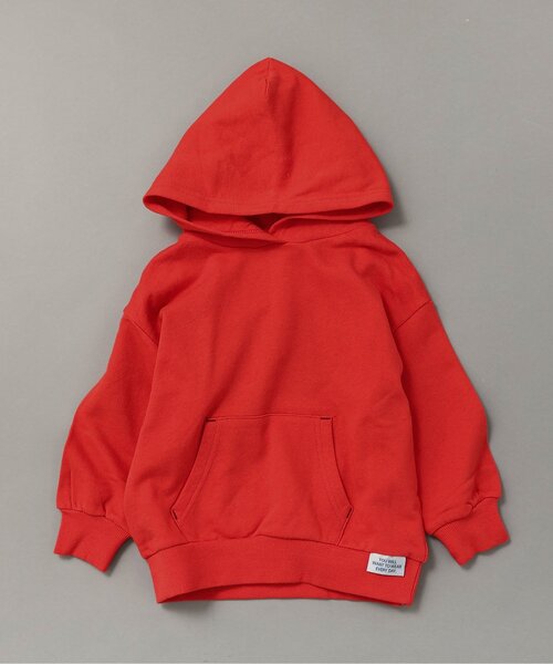 BREEZE(ブリーズ)の「【WEB限定/ジュニア対応】無地ボーダーパーカー(パーカー・キッズ・ブラック/アイボリー/グレー/ブルー/レッド/レインボー/キナリ・90/100/110/120/130/140/150/160)」の6枚目の写真