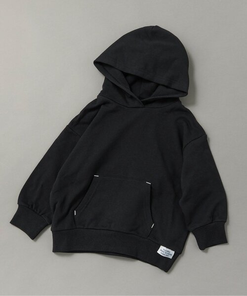 BREEZE(ブリーズ)の「【WEB限定/ジュニア対応】無地ボーダーパーカー(パーカー・キッズ・ブラック/アイボリー/グレー/ブルー/レッド/レインボー/キナリ・90/100/110/120/130/140/150/160)」の3枚目の写真