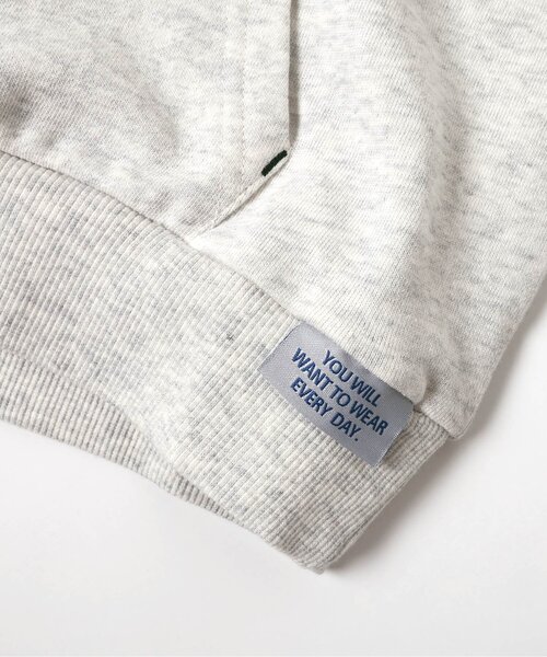 BREEZE(ブリーズ)の「【WEB限定/ジュニア対応】無地ボーダーパーカー(パーカー・キッズ・ブラック/アイボリー/グレー/ブルー/レッド/レインボー/キナリ・90/100/110/120/130/140/150/160)」の18枚目の写真