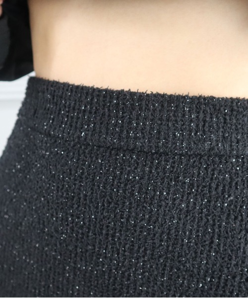 CECIL McBEE（セシルマクビー）の「シャギーナロースカート（スカート・レディース・ブラック/チャコールグレー・MEDIUM/LARGE）」の12枚目の写真