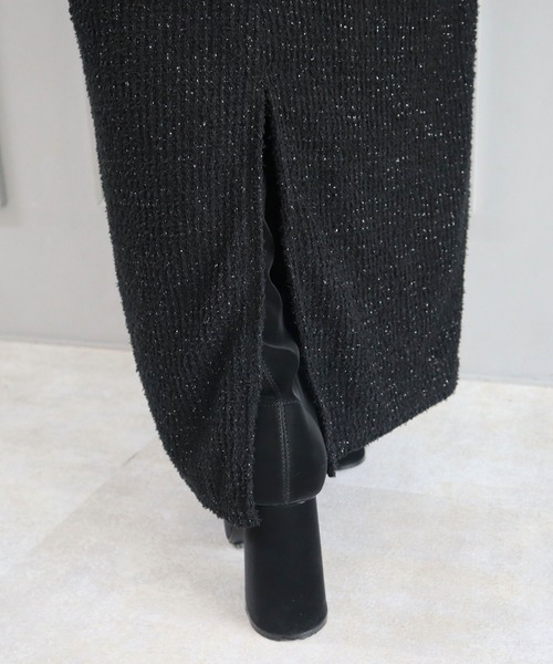 CECIL McBEE（セシルマクビー）の「シャギーナロースカート（スカート・レディース・ブラック/チャコールグレー・MEDIUM/LARGE）」の15枚目の写真